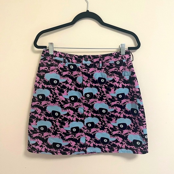 Hayley Elsaesser x Simons 8-Ball Cowboy Print Mini Skirt, Medium - Picture 2 of 10